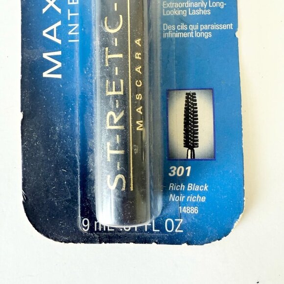 Max Factor STRETCH Rich Black Mascara 301 Sealed Long Looking Eye Lashes - Picture 2 of 8